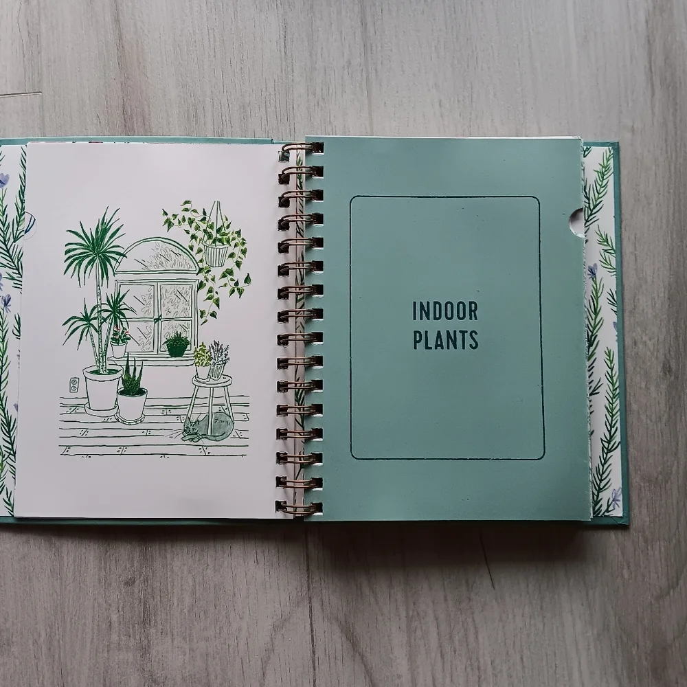 New I Love My Plants Gardening Journal Spiral Bound Sections Graphs Notes Info